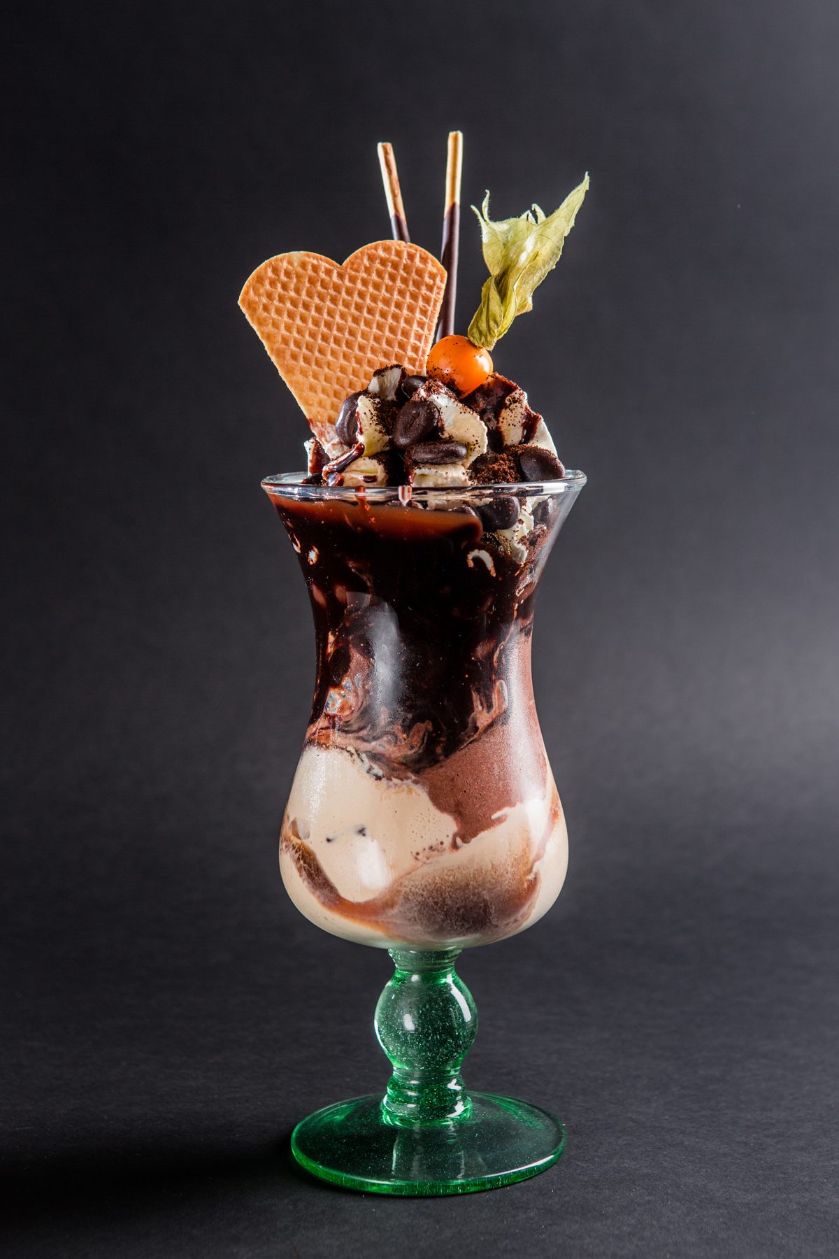 Schokoladen Eisbecher